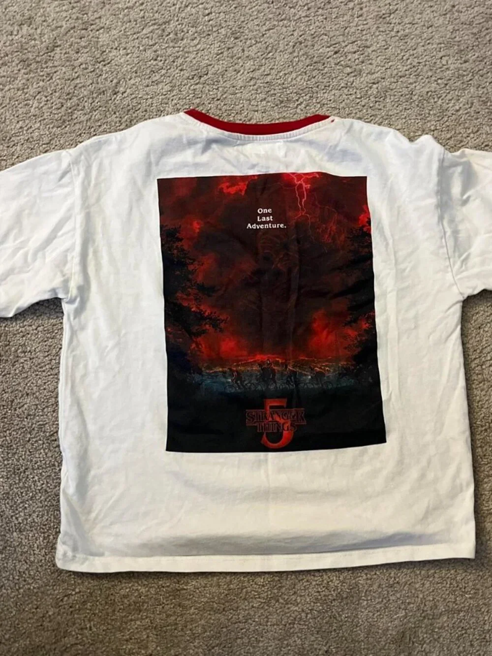 Zara Stranger Things 5 Graphic Ringer Tee Kids 11-12